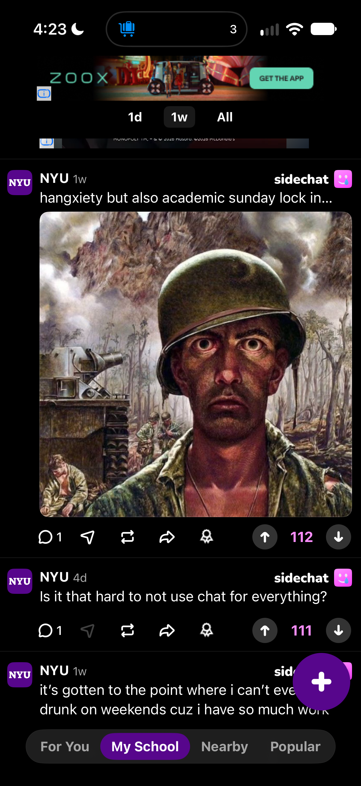 A painting of a soldier with a thousand-yard stare